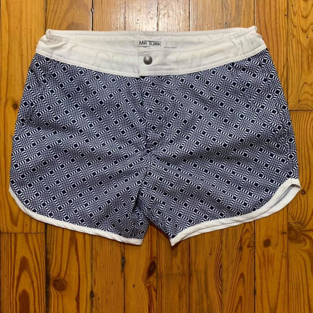 Mr. Turk navy geo-print Swim Trunk